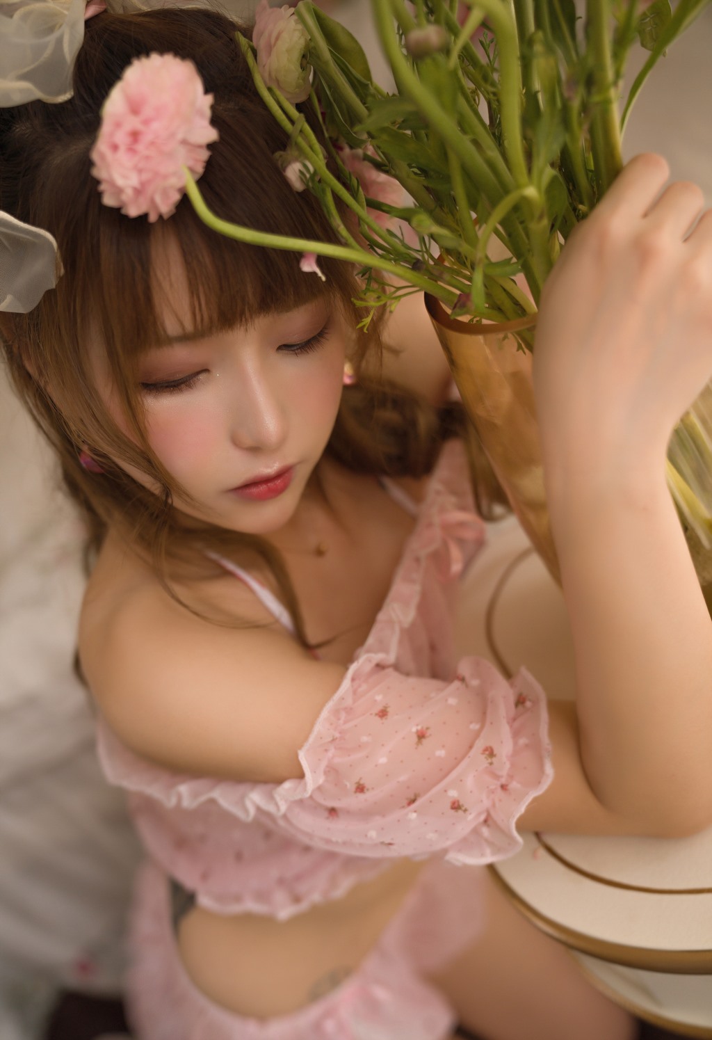 凛子酱 Lolita 泰迪熊+草莓味