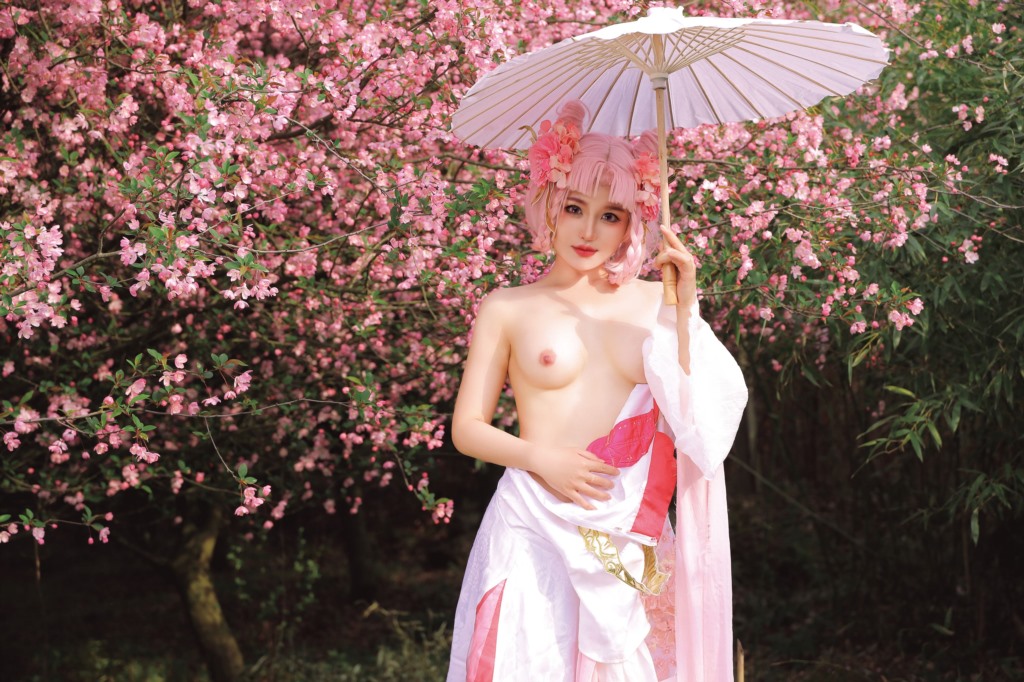 桃暖酱 4月 Cos（嫦娥）王者荣耀