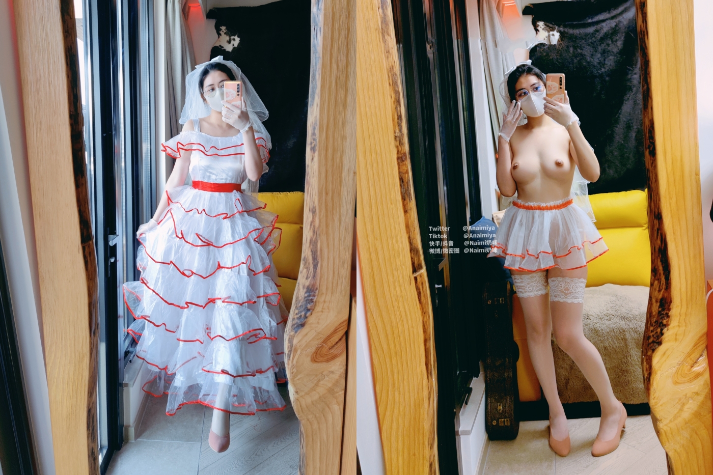 极品网红嫩妹Naimi快乐性福的新娘[956MB]