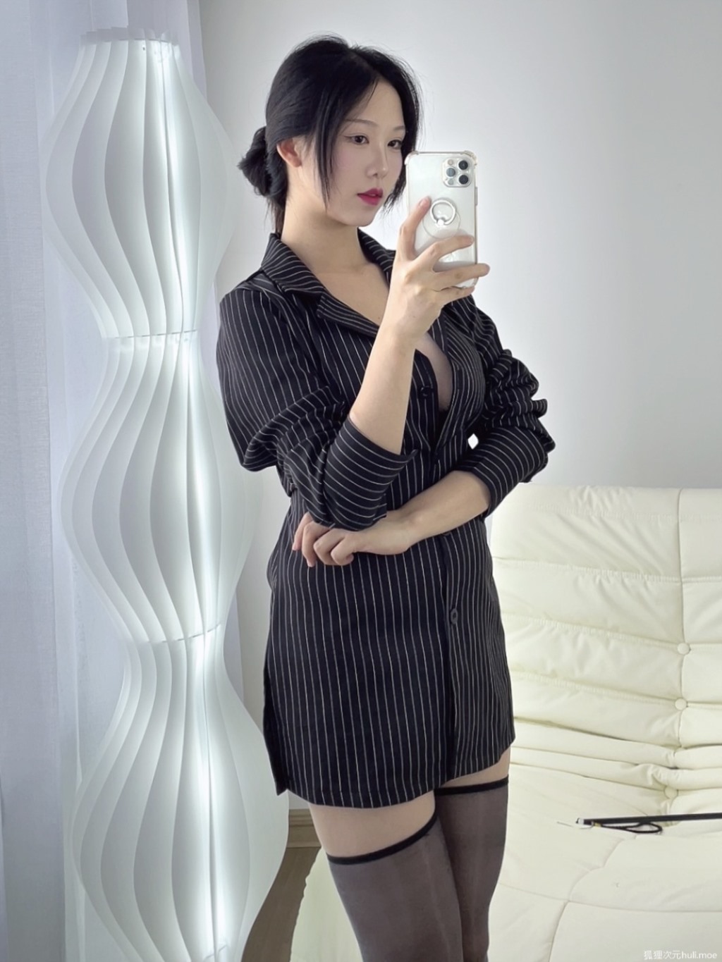 抖娘-利世 NO.142 条纹衬衣