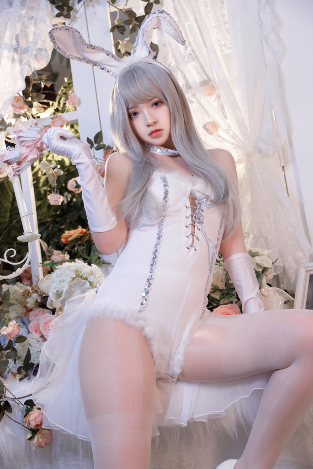 疯猫ss 纯白绒绒兔