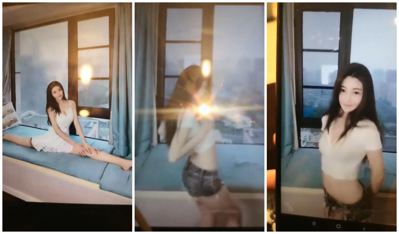 天津约啪直播偷拍一字马170苗条美眉大长腿劈开做爱