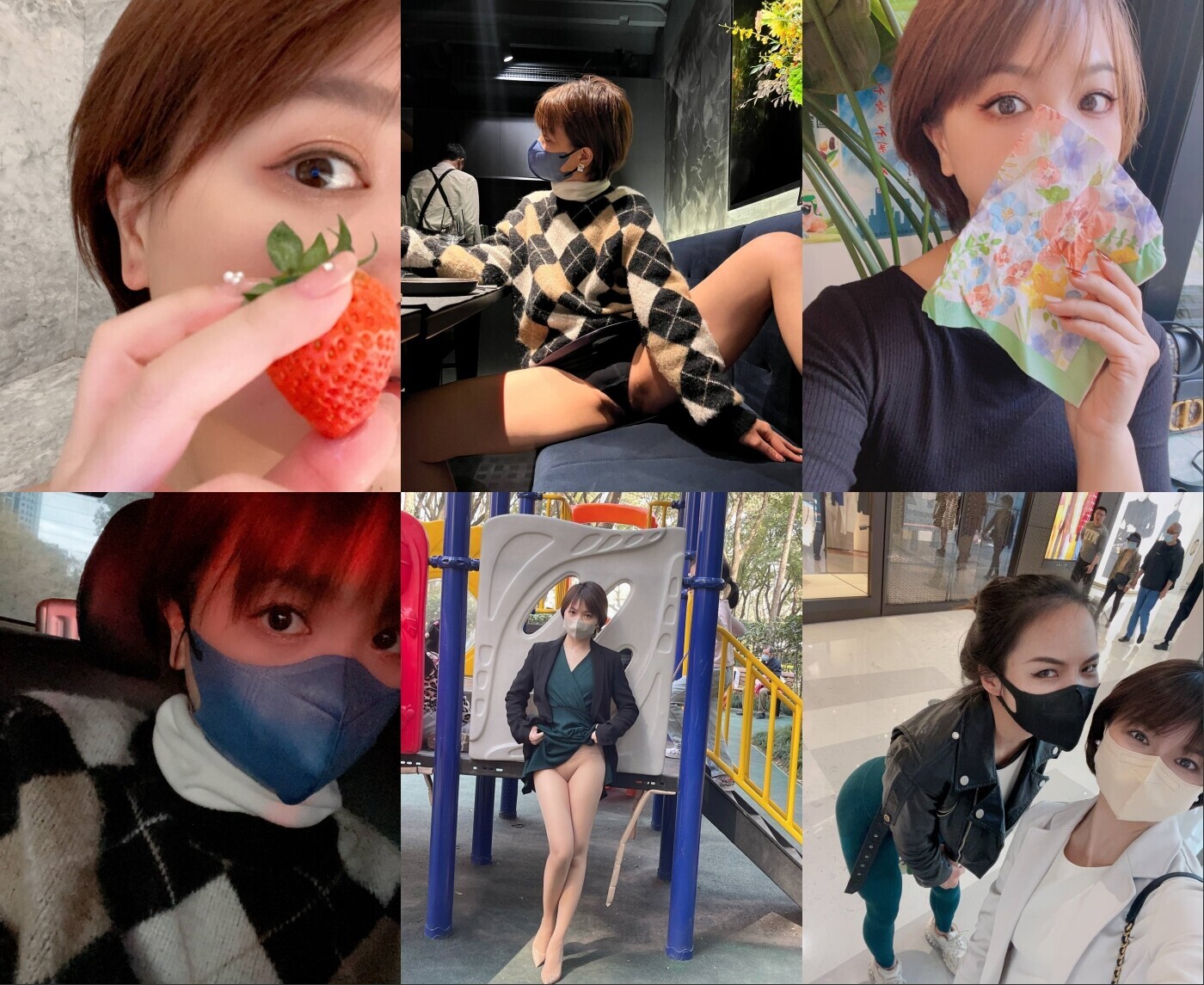 《硬核极品网红》与撸铁健身女神赫拉大表姐有互动，推特极品气质御姐【八月】美臀美鲍各种公共场合户外露出