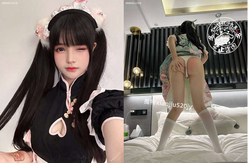 網紅少女-小九醬-高端定制私拍福利,雙馬尾、女仆裝