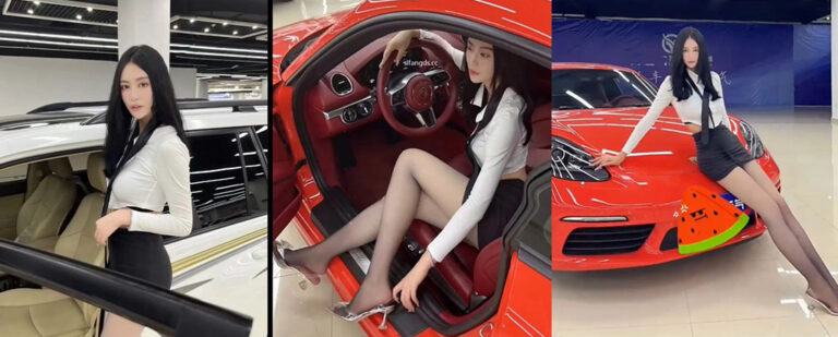 抖音保时捷直播间销售小瑶瑶c线上擦边卖车线下收费裸聊