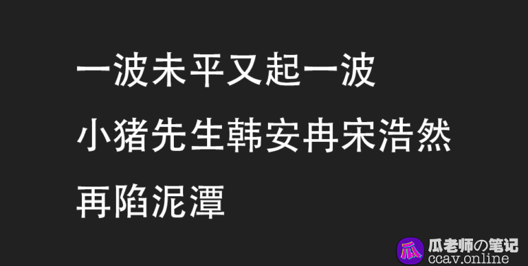 兜儿Eva风波未平又起事韩安冉曝光前夫小猪先生找人妖