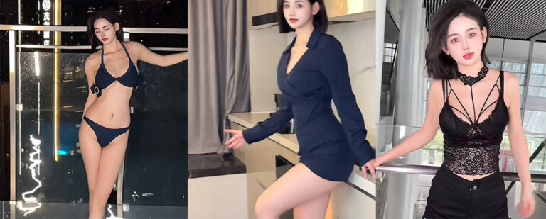 女主播的小心思？抖音18万粉丝绝美车模蕾贝卡直播露点