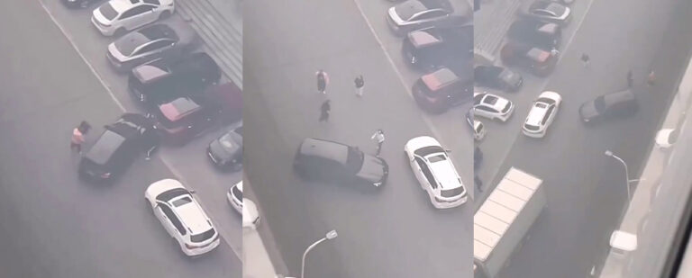 辽宁铁岭市调兵山渣男出轨被抓小三驾车撞到紫夜KTV老板娘