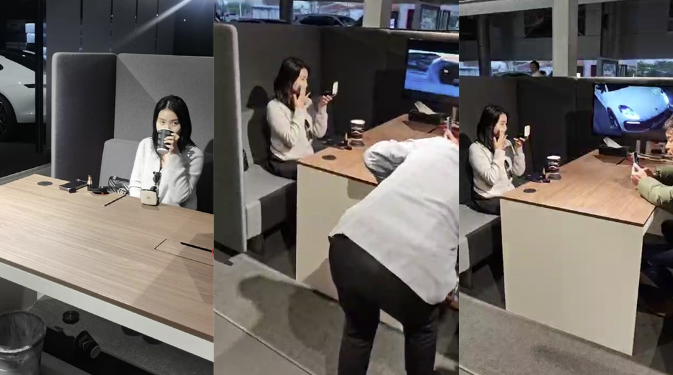 奇葩南宁保时捷4s店遇到咖啡姐完整版视频