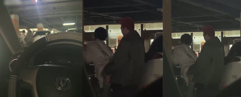 停车场的爱情故事？江西地下车库情侣野战红毛小伙太投入