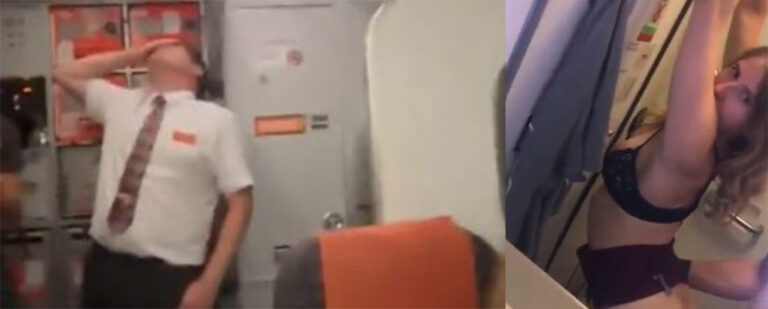 英国伦敦易捷航空航班公厕长时间占用空少开门撞见野战情侣