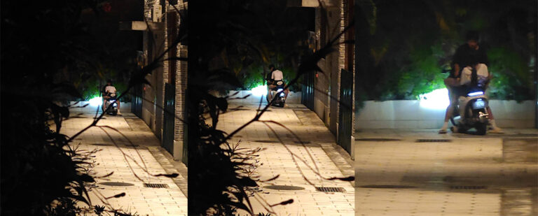 艺高人胆大广东肇庆元魁塔下九号电动车情侣野战车震