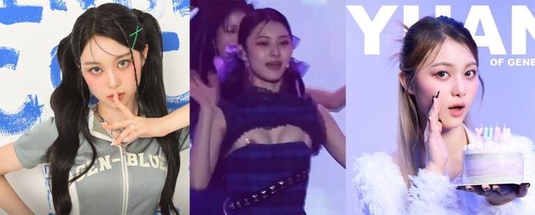 财阀的任务？韩国新晋女团幻蓝小熊成员媛媛演唱会露奶前排观众一饱眼福