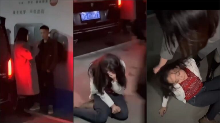 山东潍坊地下停车场双双出轨抓小三事件