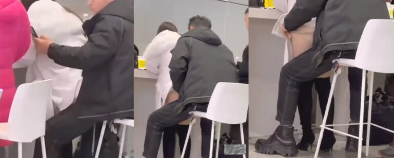 全都是play的一环！候车大厅惊现情侣野战男子悄咪咪后入