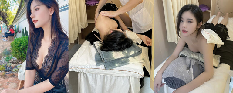 微博推特福利姬最强魅魔阿朱最新剧情写真勾引按摩店男技师