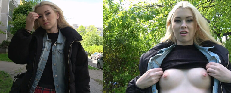 海外版真心话大冒险捷克街头搭讪大师最新作金发留学生女郎