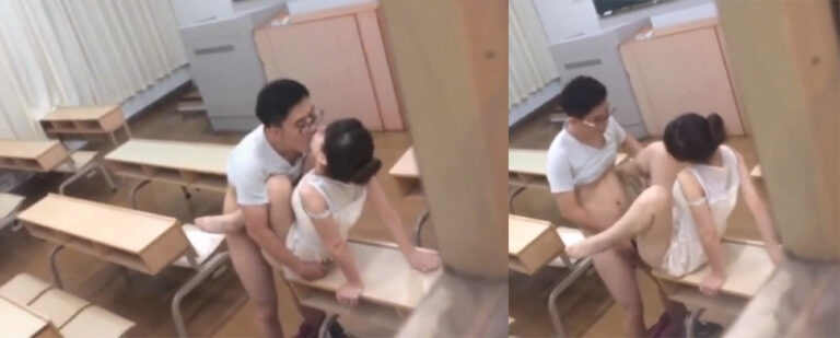 温州某高校大学生情侣在无人教室doi太投入被路过校友拍到