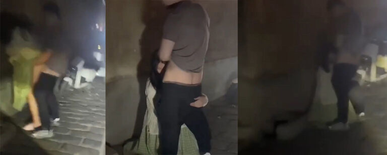 小巷里的爱情故事青州古街小巷情侣激情大戏古风美女为爱穿越？