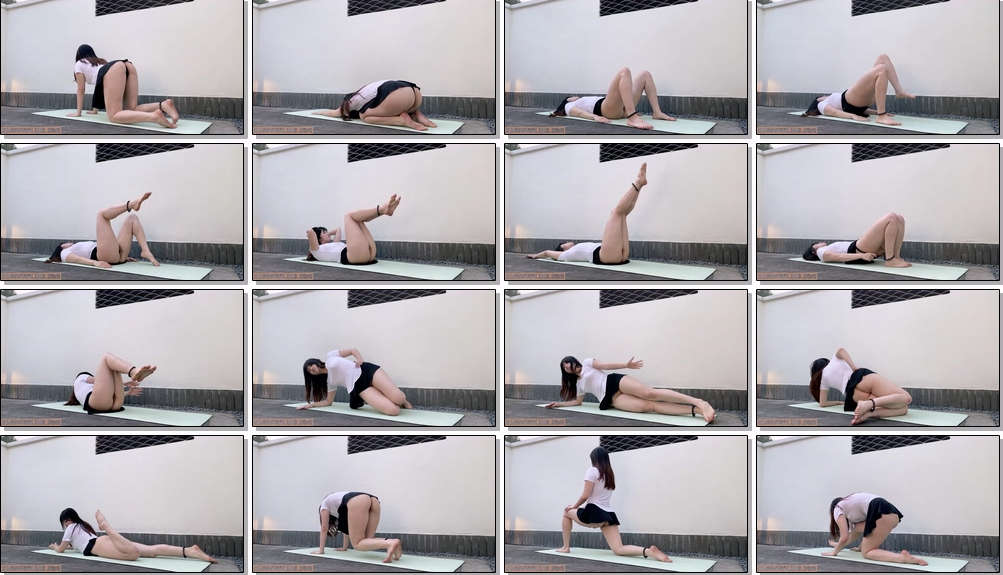 油管瑜伽博主【zhouyiqin】订阅，居家户外瑜伽自拍