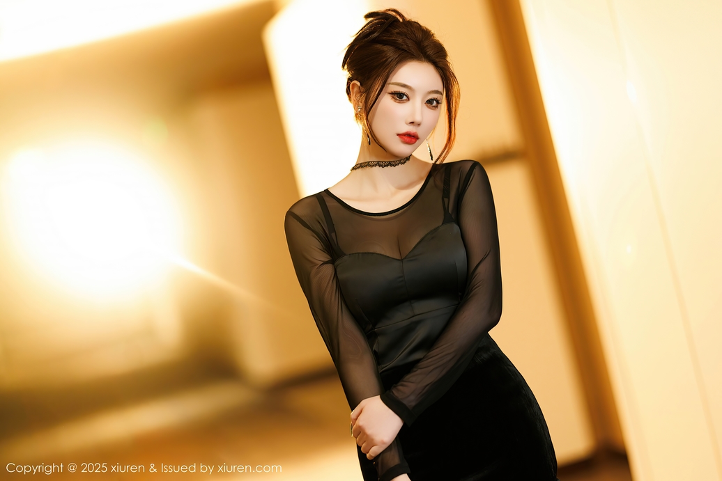 性感女神 杨晨晨 性感黑色内衣 迷人的丰腴身材 完美绝伦的身段一览无余[101P/784M]