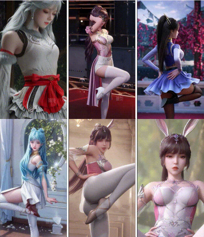 AI国漫女主 短视频挑逗[531V/3.87G]