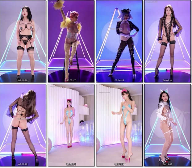 ️新团【PINK舞团】多模特新服装性感骚舞透视裸舞争妍斗艳②[13V/5.86G]